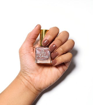  This rich cocoa colored brown is the perfect nude nail polish!